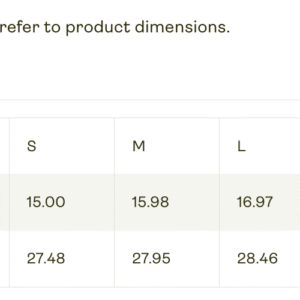 Next Level Racerback Size Chart Imperial